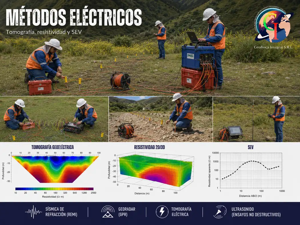 Métodos eléctricos para modelización 2D/3D del subsuelo en proyectos geofísicos